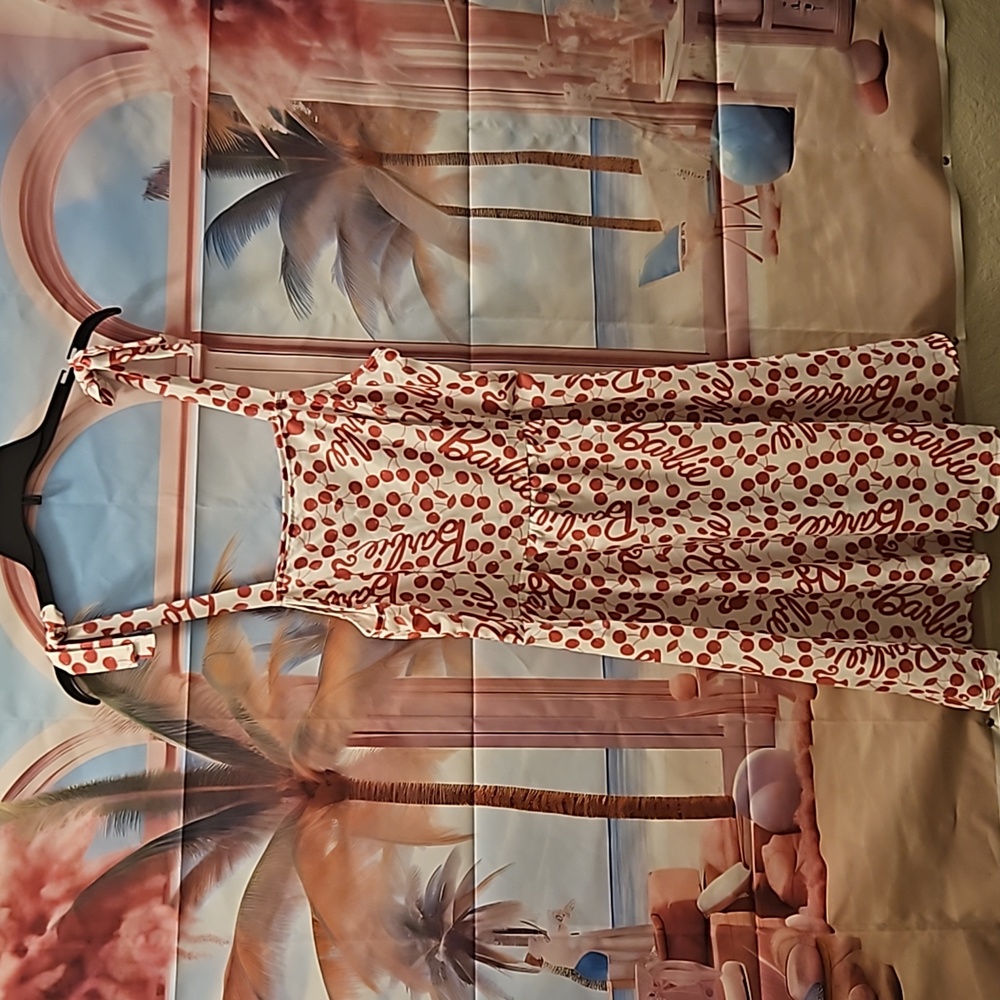 Patpat Barbie Shoulder Tie Dress